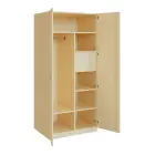 Q 26-80 skříň šatní, 2-dvéřová, 800x600x1800mm, bříza irská